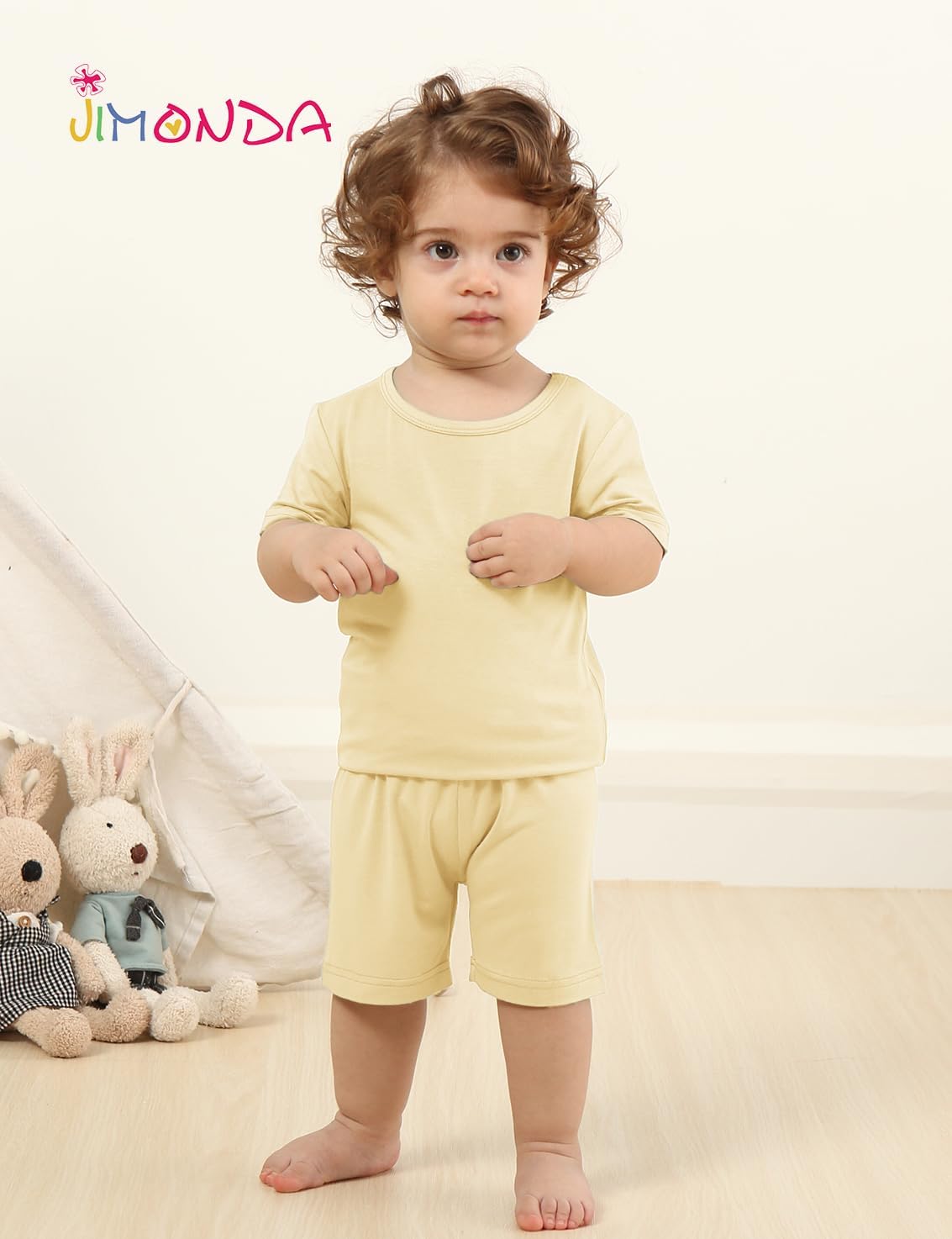 Jimonda Baby Boys Girls Pajama Sets Toddler Sleepwear Cool Jammies 2pcs Viscose from Bamboo PJs 18M-8Y