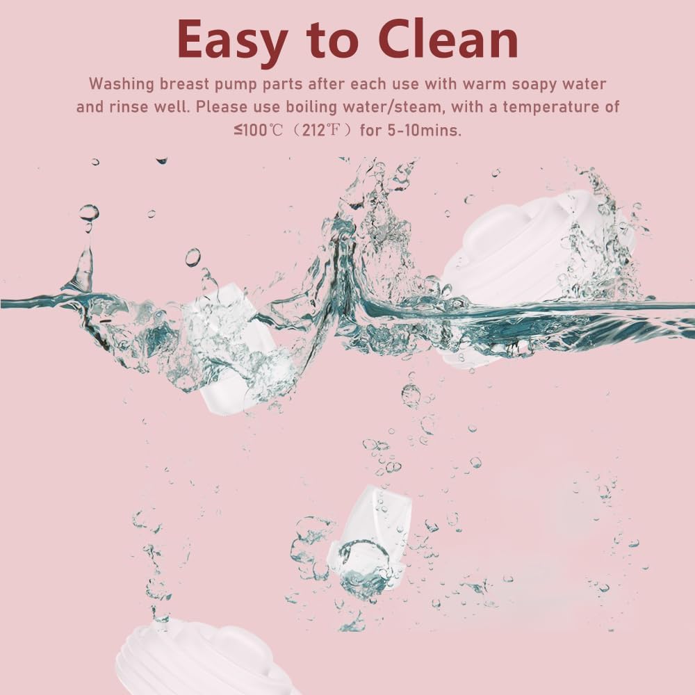 4PCS M5 Breast Pump Replacement Parts,2pcs Silicone Duckbill Valve & 2pcs Silicone Diaphragm Compatible with Momcozy M5 Wearable Breastpump, Mom Cozy Breastfeeding Essential Accessories