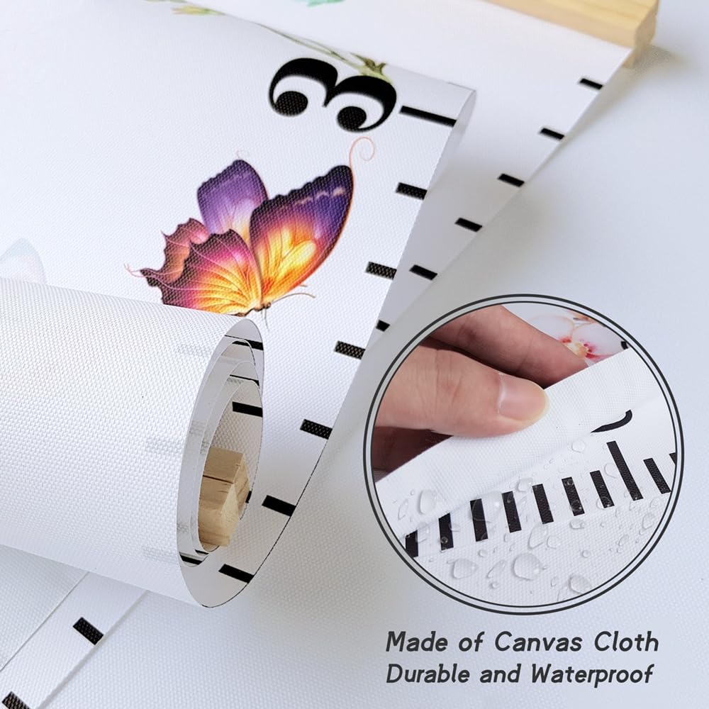 Kids Measuring Growth Chart for Wall Adorable Animal in Late Fall Toddler Height Chart- Measure and Track Their Growth with This Wall Tape Growth Chart Warm Autumn Baby Nursery Room Décor 79" x 7.9"