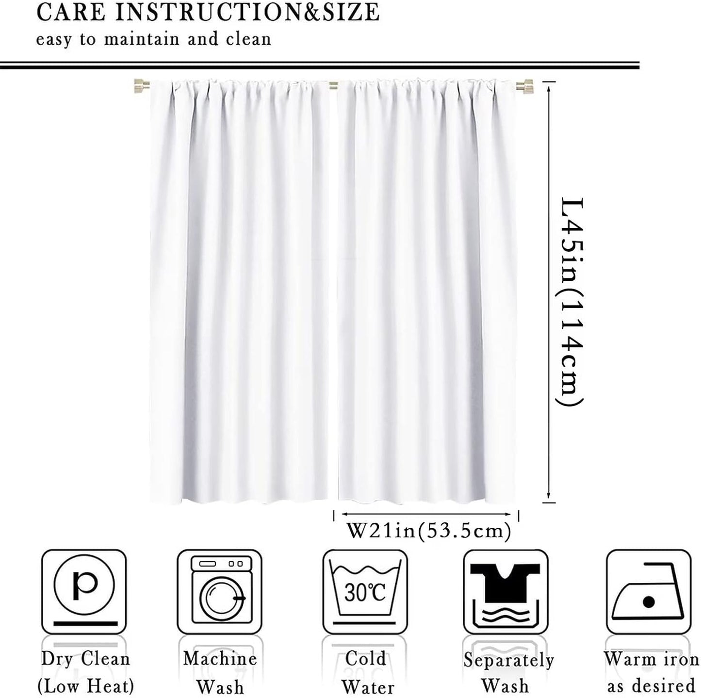 Kids Dinosaur Curtains for Boys Girls Bedroom Decor Cartoon Dino Colorful Cute Funny Wildlife Animal Printed Blackout Rod Pocket Window Drapes for Baby Nursery Playroom Living Room W21xL45in 2 Panels
