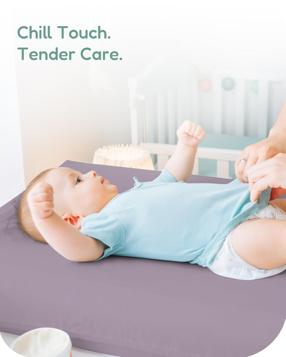 Extra Stretchy Changing Pad Cover, Ultra Soft Premium Jersey Knit Changing Pad Sheets, Unisex for Boys Girls, Fits All Standard Changing Tables/Dresser Tops - 2 Pack