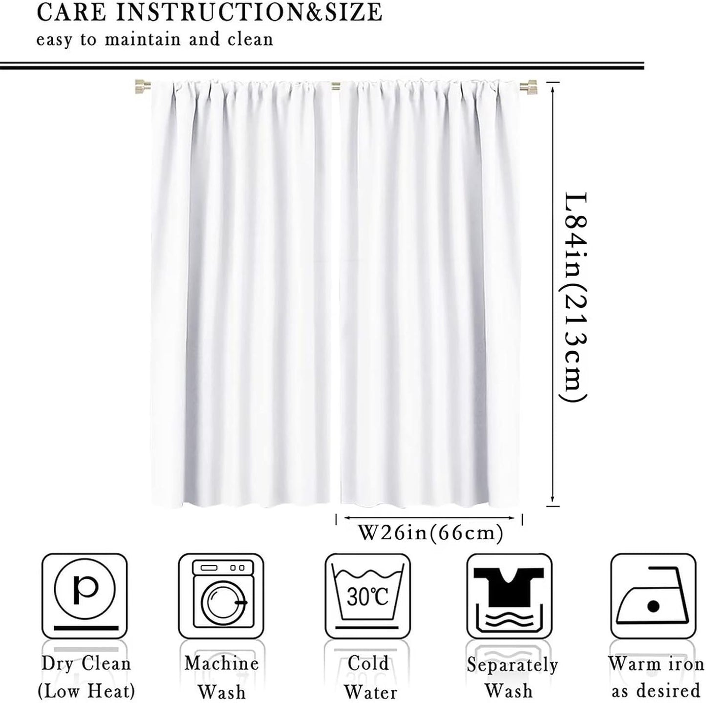 Kids Dinosaur Curtains for Boys Girls Bedroom Decor Cartoon Dino Colorful Cute Funny Wildlife Animal Printed Blackout Rod Pocket Window Drapes for Baby Nursery Playroom Living Room W26xL84in 2 Panels