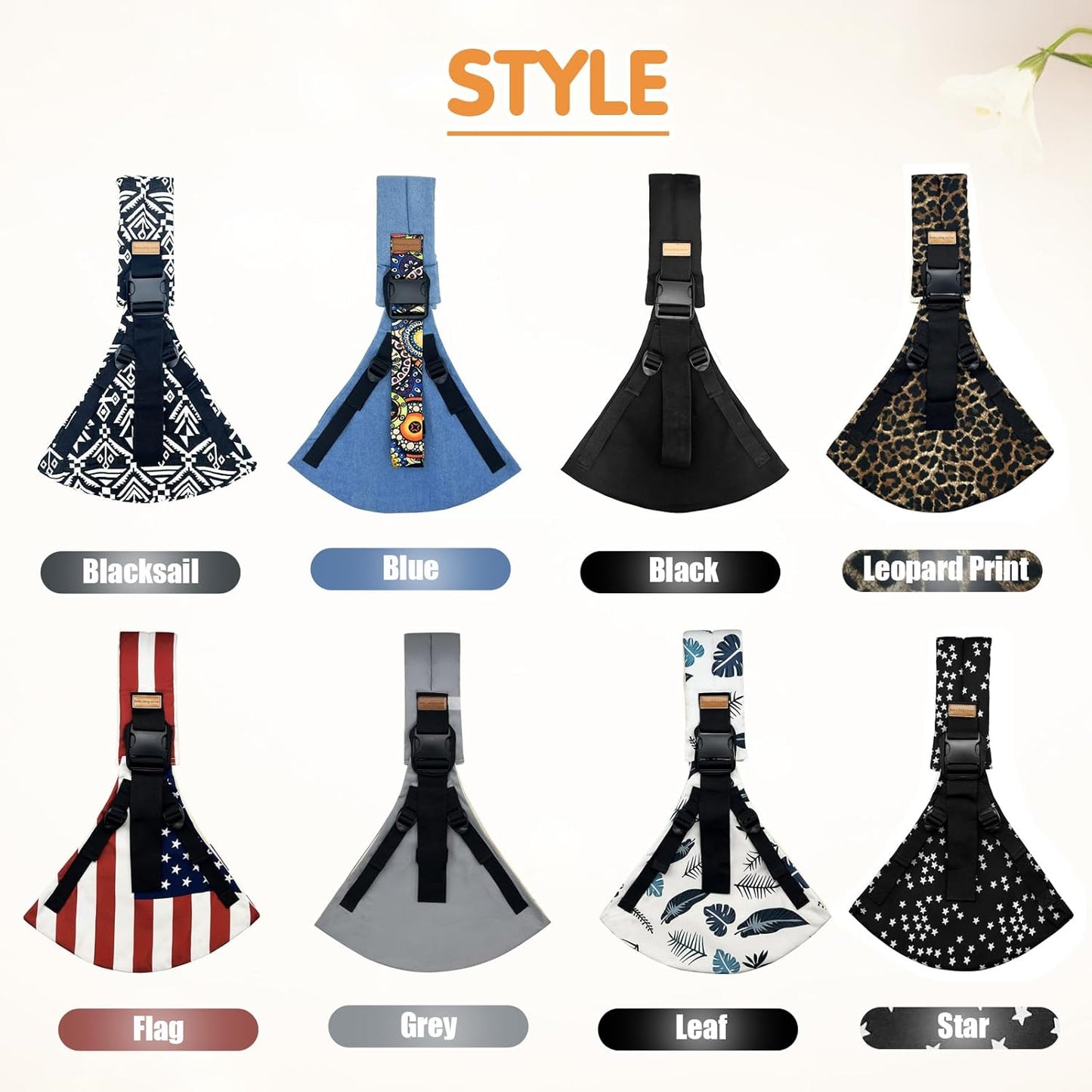 Baby Sling Carrier,Toddler Carrier,Upgraded 2025 Baby Sling with 4 Adjustable Straps(10-30lbs),Lightweight,Portable and One Size Fits All(Leopard Print)