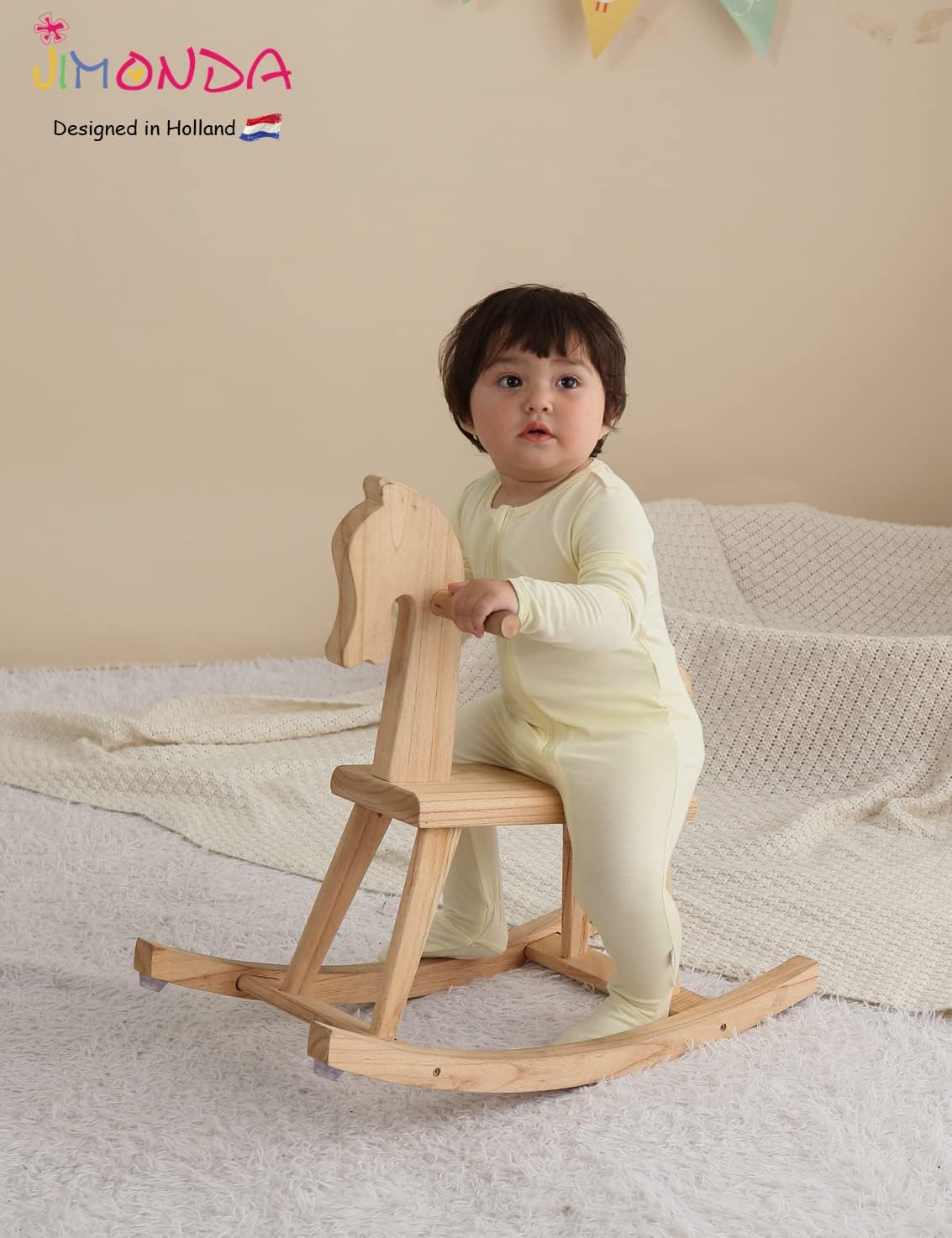 Jimonda Baby Romper Boys Girls Bamboo Pajamas 2-Way Zipper Footed Unisex Zip-Up Sleepers Sleep and Play pjs