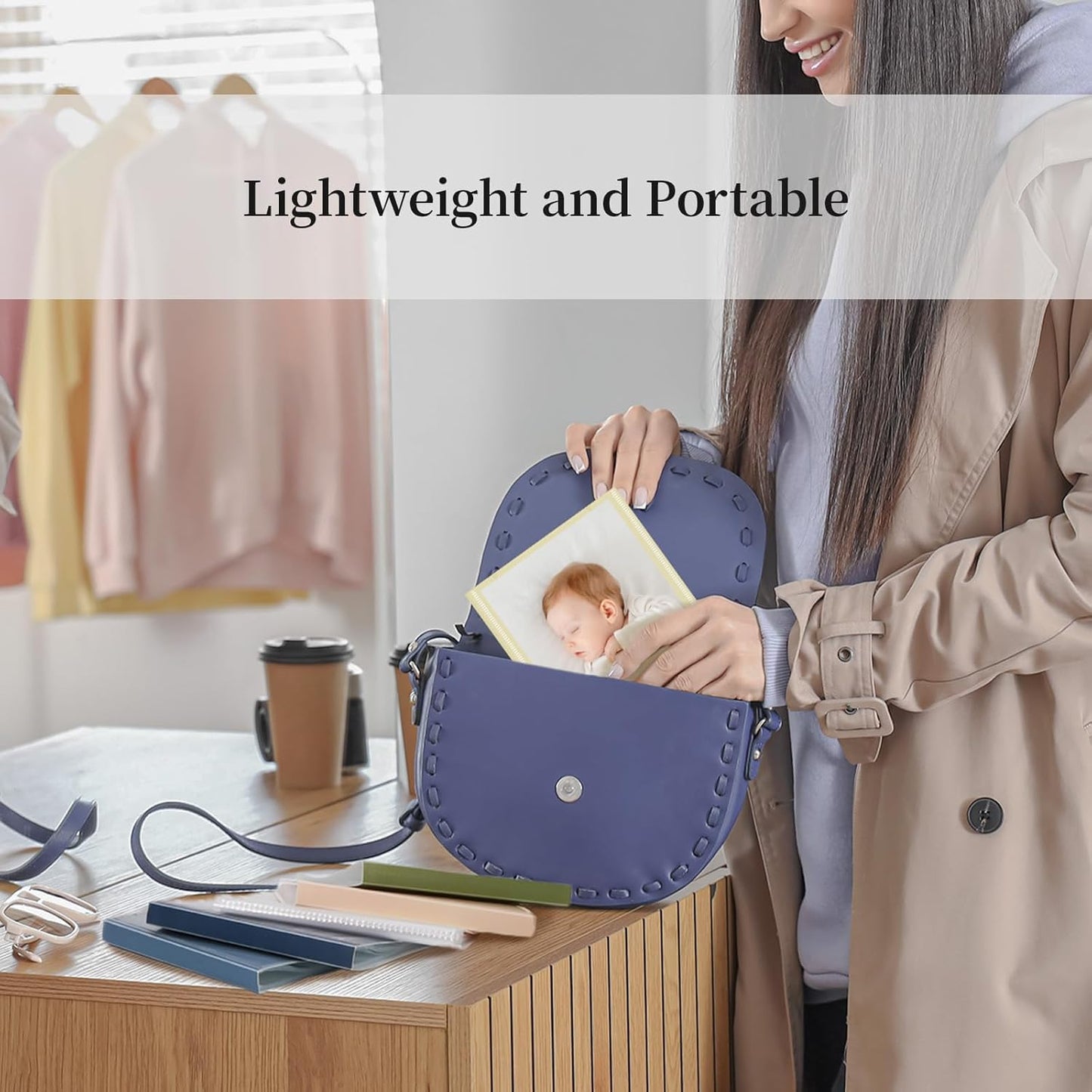 Vienrose Photo Album Bulk Set – Small Photo Album for 4x6 Pictures, 26 Pockets Holds 52 Photos, Postcard Album with Customizable Covers, Morandi Colors (Set of 6)