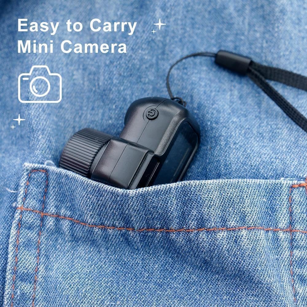 Keychain Camera, World's Smallest 1080P Hd Mini Camera llavero,Keychain Photo/Video Camera, Retro Portable Mini,100 Mins Battery Life, for Students, Kids (No Memory Card)