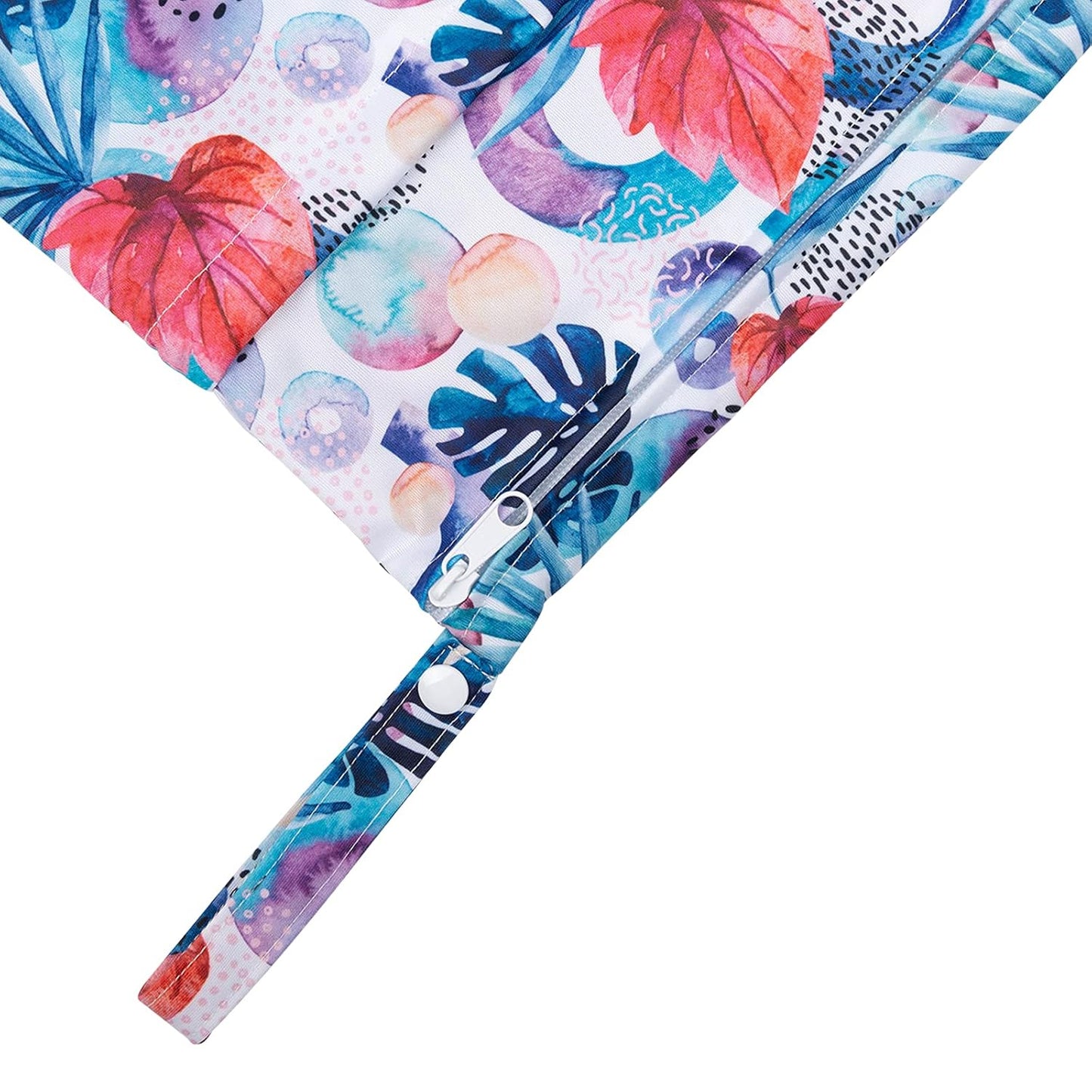 babygoal Wet Dry Bags for Baby Cloth Diapers, Washable Travel Bags, Beach, Pool, Gym Bag for Swimsuits & Wet Clothes with Two Zippered Pockets 3 Pack, 3LN18