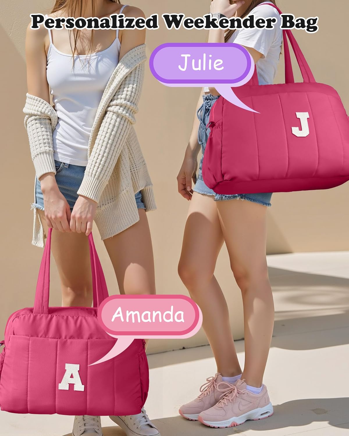 Dance Bag, Kid Weekender Bags,Girl Overnight Bag with Wet Pocket,Sweet 16 Gifts for Girls-Lightweight Travel Tote Personalized Cheer Bags with Makeup Pouch