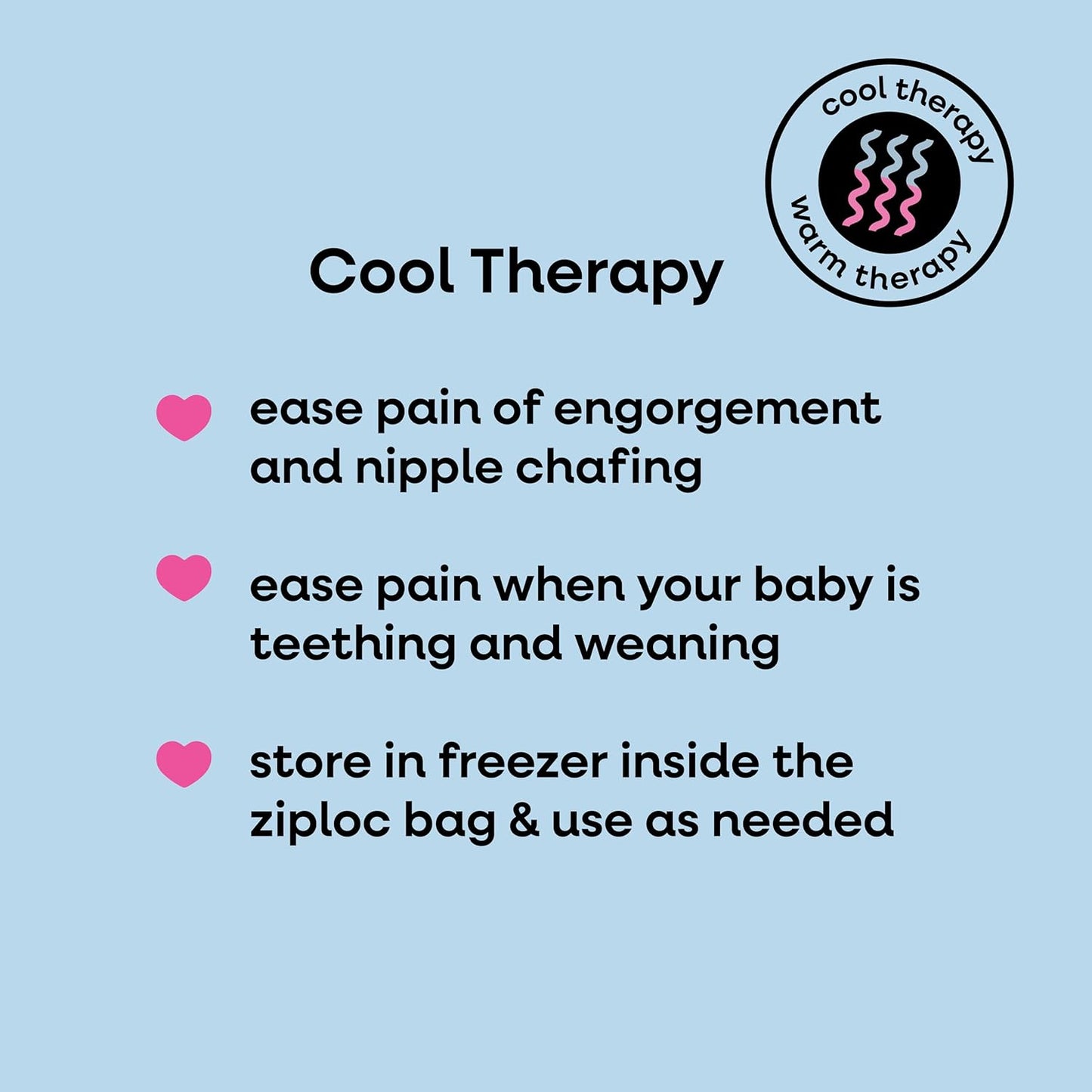 Bamboobies Soothing Nursing Pillows, Daytime Nursing Pads - Reusable, Hot Cold Compress for Breastfeeding- Discreet Leak-Proof Washable Pads for Breastfeeding - 2 Compress Pads, 2 Nursing Pads