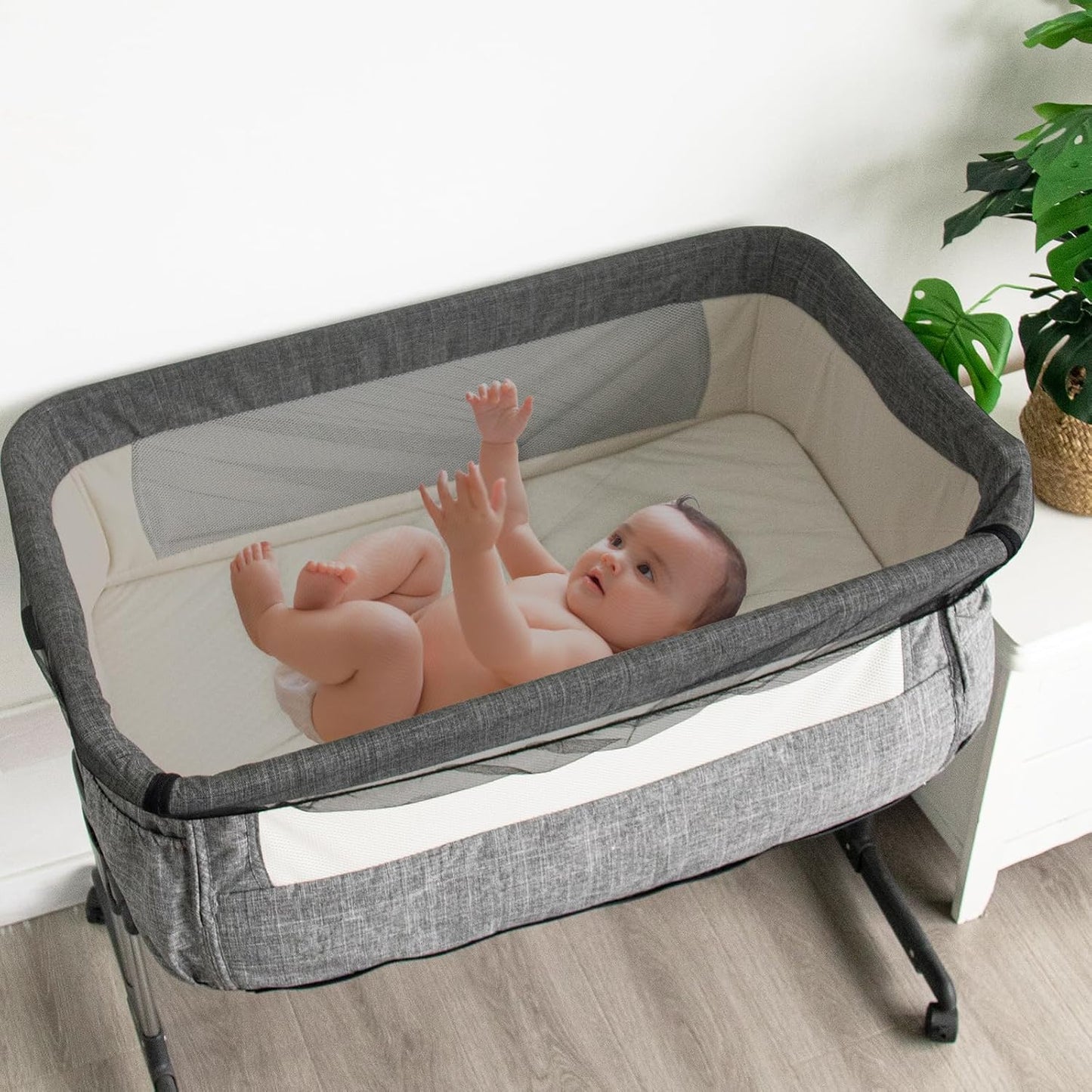 2 Pack Baby Mosquito Net for Stroller, Playard & Bassinet, Reusable Bug Net for Cradles, Carrier, Pack and Plays and Portable Mini Crib, Baby Playpen Mosquito, Black