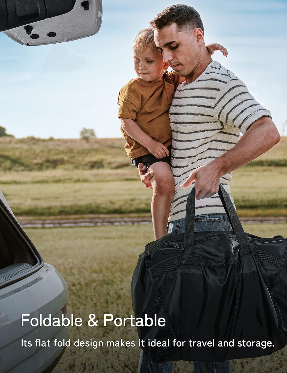 besrey Baby Backpack Carrier, Toddler Hiking Backpack with Safety 3-Height Seat, Adjustable Straps&Waist Belt, Foldable Frame Lightweight Large Capacity Child Carrier for Hiking (Army Green)