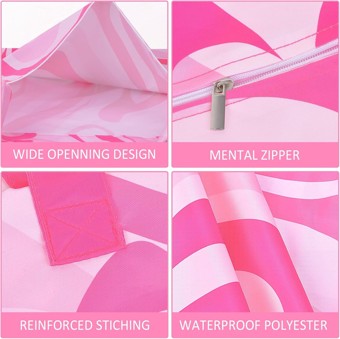 2 Pcs Large Travel Laundry Bag Waterproof with handle Washable Dirty Clothes Bag for Traveling Wet Dry Bag Bathing Suit Workout Bag for Gym Clothes Laundry Wet Clothes Swimming Pool College Dorm