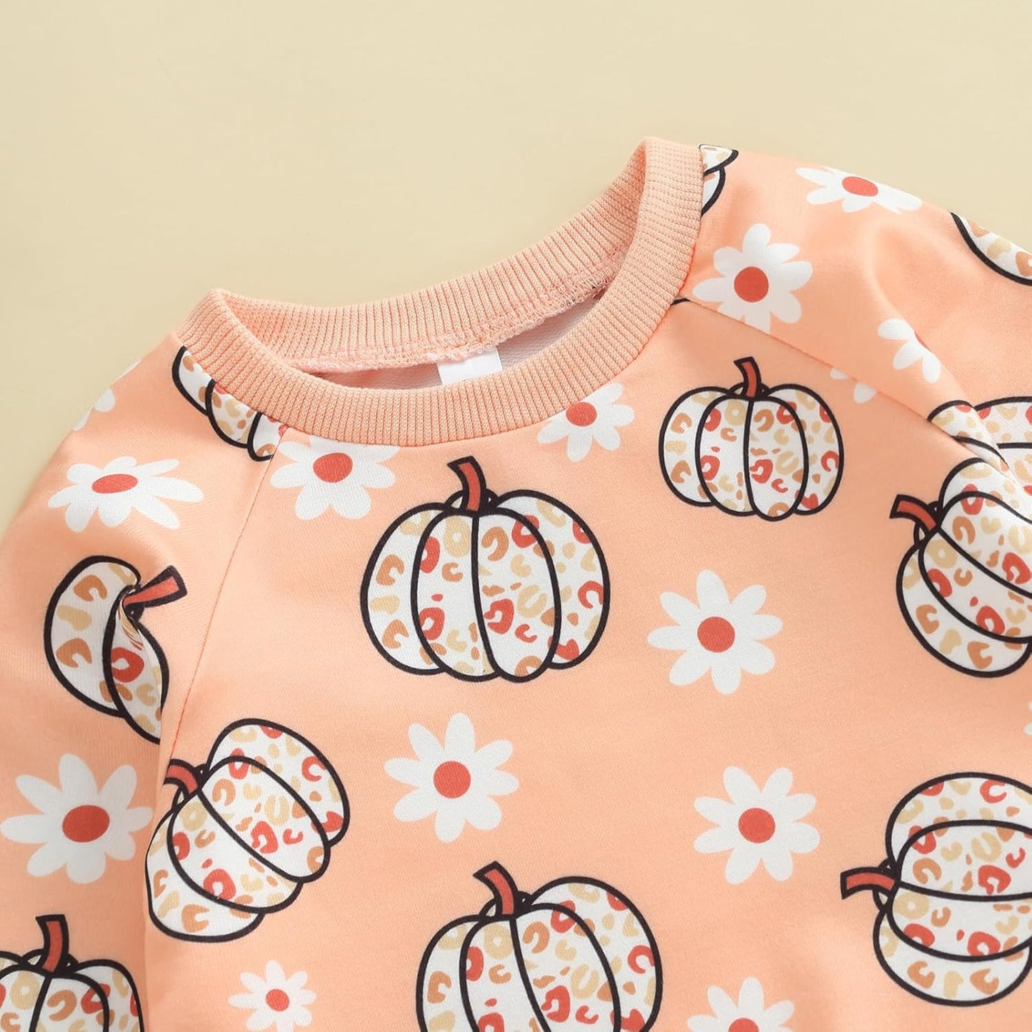 0-4T Toddler Boy Girl Halloween Outfit Fall Clothes Ghost Long Sleeve Sweatshirt Top Pants Baby Halloween Clothes