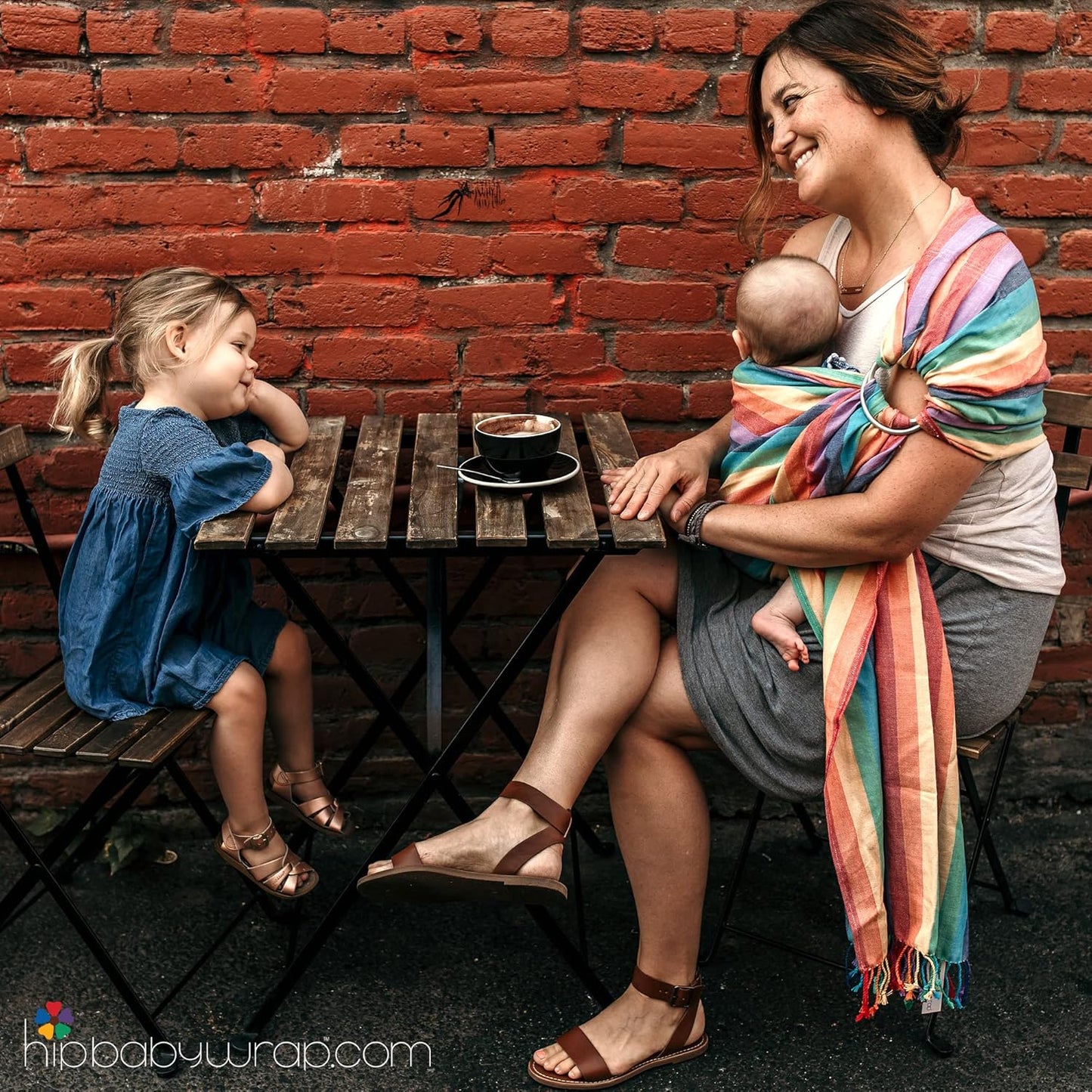 Hip Baby Wrap Ring Sling Baby Carrier for Infants and Toddlers - 100% Soft Cotton Baby Wraps Carrier for Babies 8-35 lbs - Perfect Baby Shower Gifts Moms and Dads - Nursing Cover (Kiwi Honeycomb)