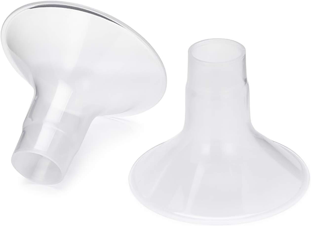 Motif Medical Duo Breast Pump Flange – Comfortable Breast Pump Flanges for Better Milk Flow & Pumping Ease - Ideal Breast Pump Flange Insert for Breastfeeding Moms (2 Shields, 27mm)