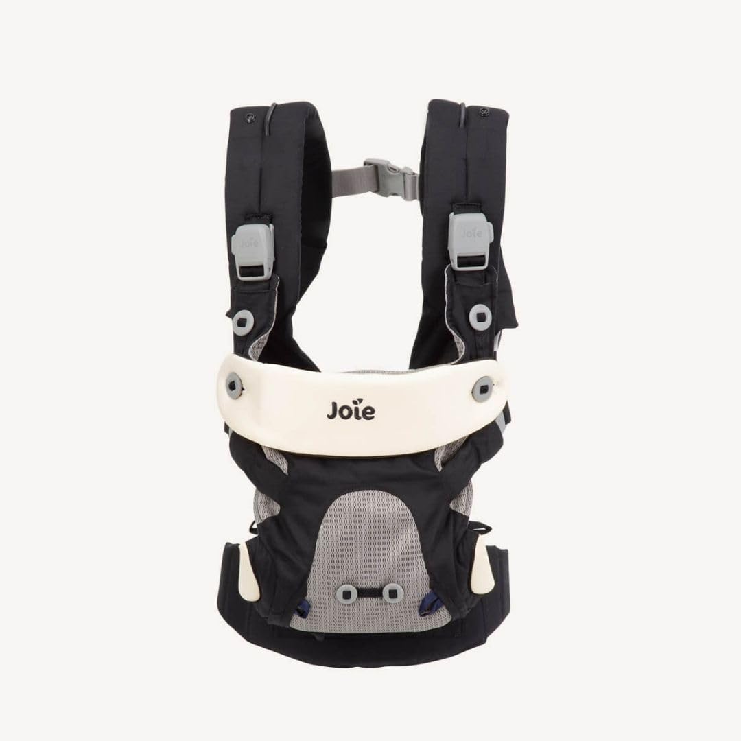 Joie Savvy Baby Carrier – Ergonomic, Adjustable Baby Carrier with 4 Carry Positions, Padded Shoulder Straps and Lumbar Support (Blackpepper)