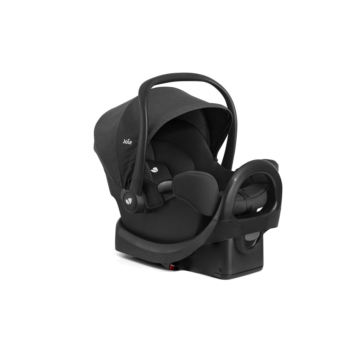 Joie Rue Lightweight Infant Car Seat & Anti-Rebound Base –Side-Impact Protection, 5-Point Harness, and UPF 50+ Canopy for Newborns and Infants (Shale)
