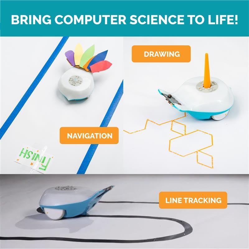 BirdBrain Finch Robot Starter Flock with Microbit I STEM Coding Robot for Classrooms I Learn Python and 8 Coding Languages I Programmable Robotics I Remote Control and App Controlled | Ages 5 to 16