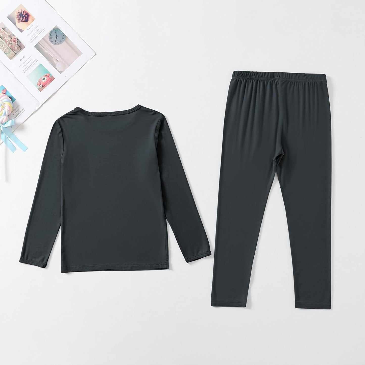 Jimonda Baby Boys Girls Pajama Sets Toddler Sleepwear Cool Jammies 2pcs Viscose from Bamboo PJs 18M-8Y