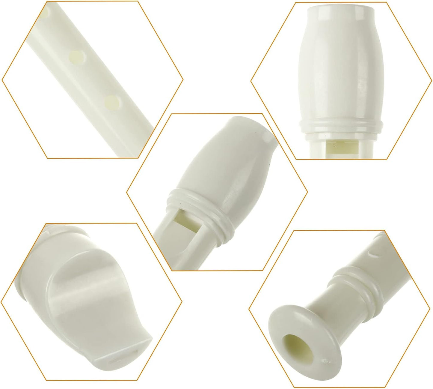 16 Pack 8 Hole Recorder Flute, Plastic Recorders Musical Instruments with Cleaning Rod, Beginner Recorders Soprano Recorder for Music