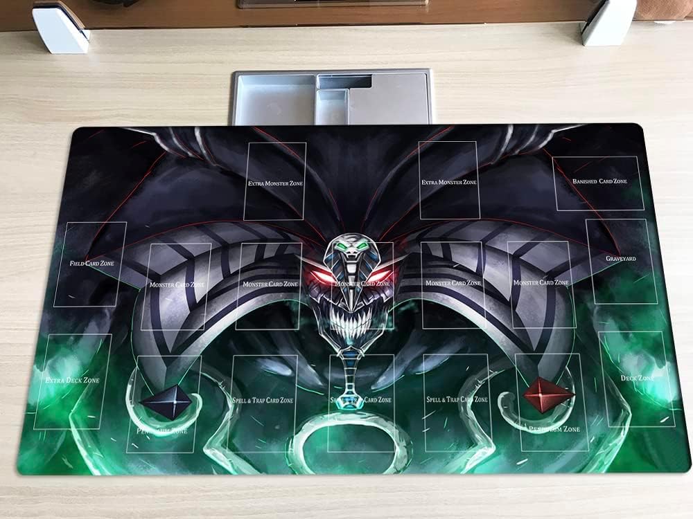 New Mlikemat Playmat Exodia,The Destroyer TCG CCG OCG Trading Card Game Mat with Zones + Free Bag (ZD039-185-A)