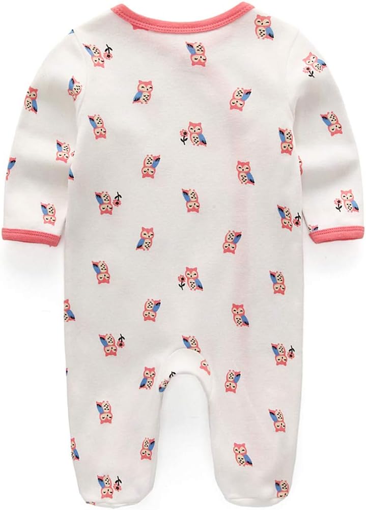 Kiddiezoom Baby and Toddler Boys'Snug Fit Footed One-Piece Romper Jumpsuit Cotton Cotton Footed Outfit