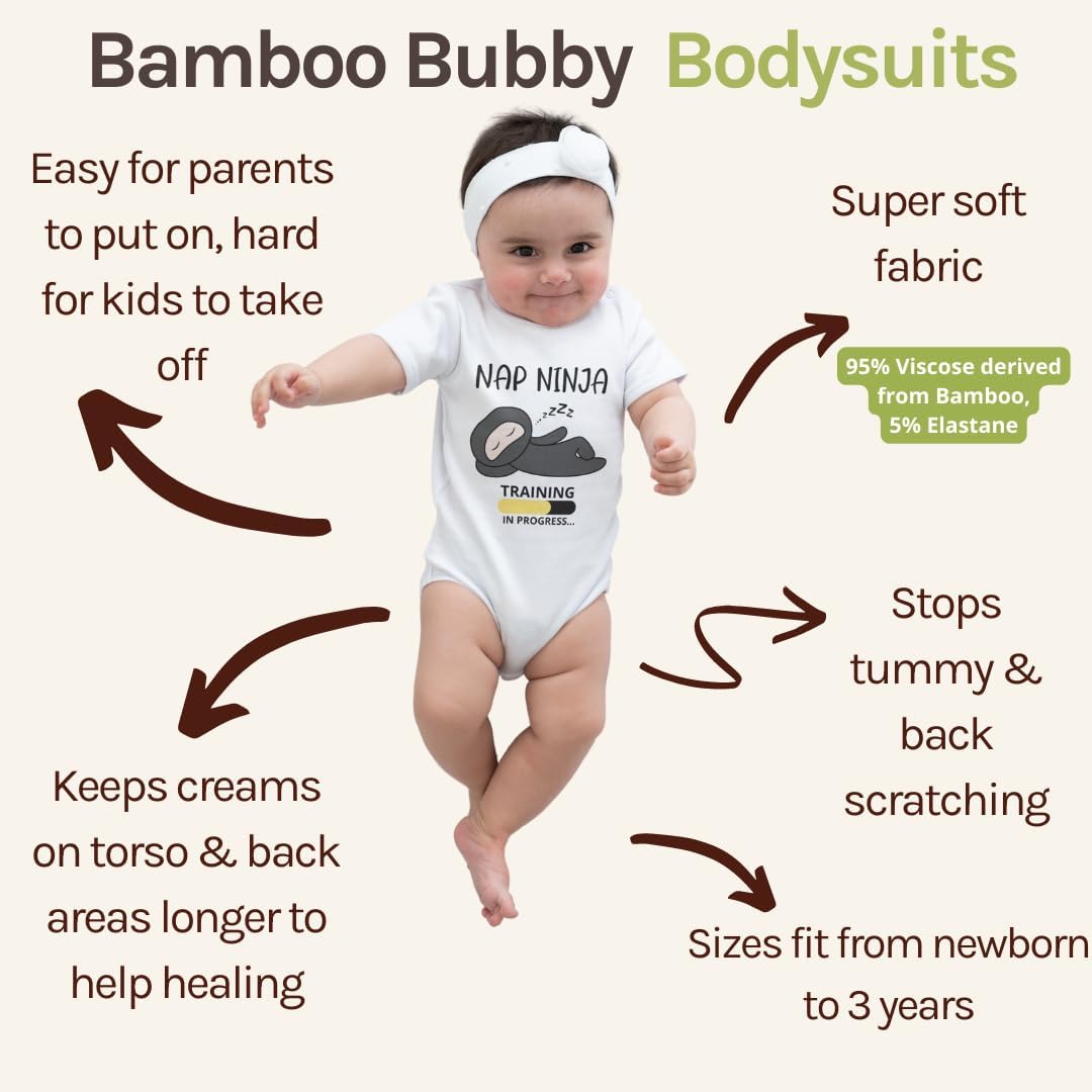 Infant Short Sleeve Baby Bodysuit for Sensitive Skin | Eczema-Friendly Newborn Clothing for Boys or Girls