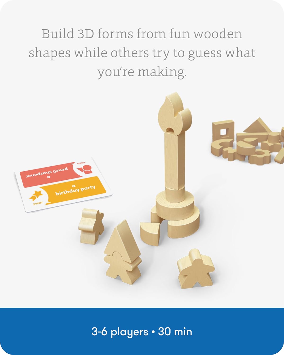 SimplyFun Asymbol - A Building and Communication Game That Challenges Your Creativity & Imagination - 3 to 6 Players - A Game for Kids Ages 8 & Up