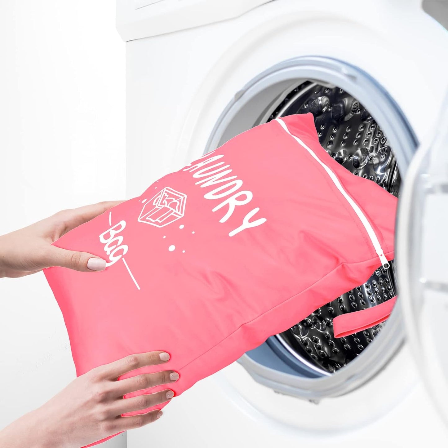 2 Pcs Large Travel Laundry Bag Waterproof Wet Dry Bag Washable Dirty Clothes Bag Bathing Suit Workout Bag for Gym Clothes Laundry Wet Clothes Swimming Yoga