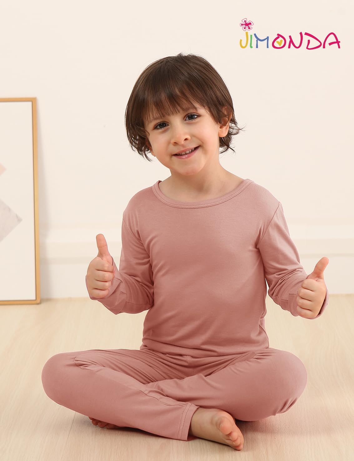 Jimonda Baby Boys Girls Pajama Sets Toddler Sleepwear Cool Jammies 2pcs Viscose from Bamboo PJs 18M-8Y