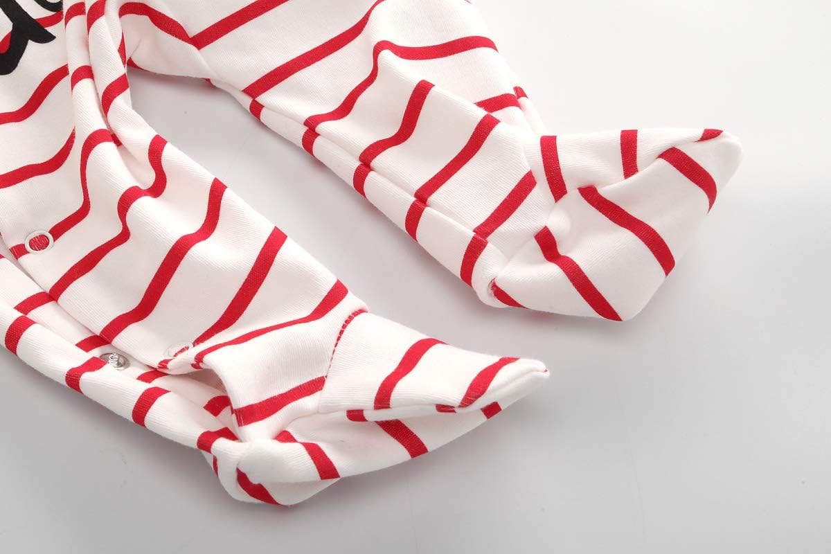 Kiddiezoom Baby and Toddler Boys'Snug Fit Footed One-Piece Romper Jumpsuit Cotton Cotton Footed Outfit