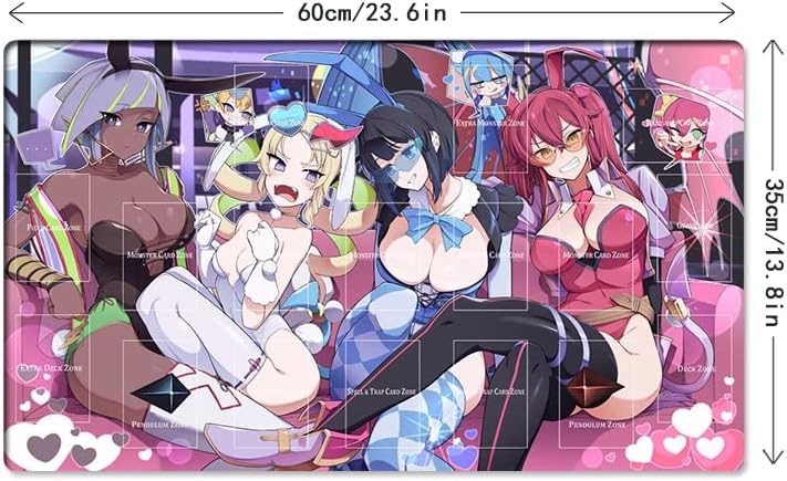 New Mlikemat Playmat Evil Twin Kisikil & Lilla TCG CCG OCG Trading Card Game Mat with Zones + Free Bag (ZD039-572-A)