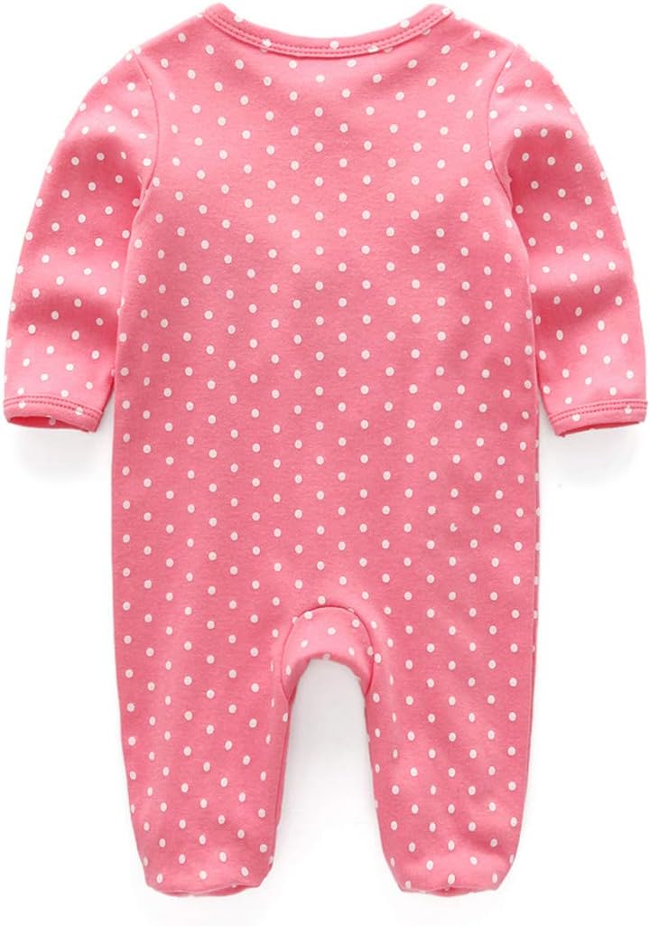 Kiddiezoom Baby and Toddler Boys'Snug Fit Footed One-Piece Romper Jumpsuit Cotton Cotton Footed Outfit