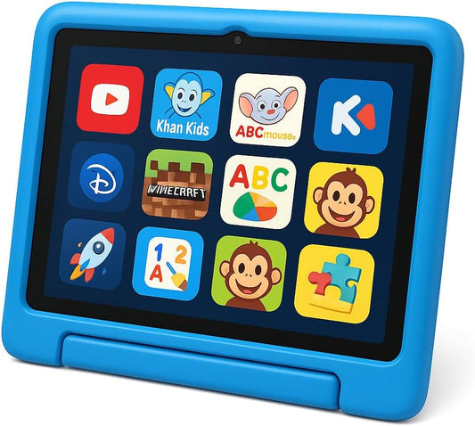 Upgraded Kids Learning Tablet – Octa-core Processor, 10.1" HD Display, Preloaded Educational Apps, Parental Controls, Kid-Proof Case, and Long Battery Life