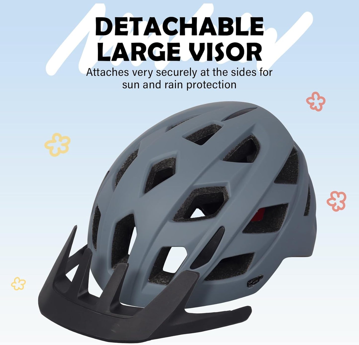 Kids Bike Helmet, 2 Size Adjustable for Youth Toddler Boys & Girls 3-5-8-10-12-14 Years, Child Helmets with Visor for Skating Cycling Scooter