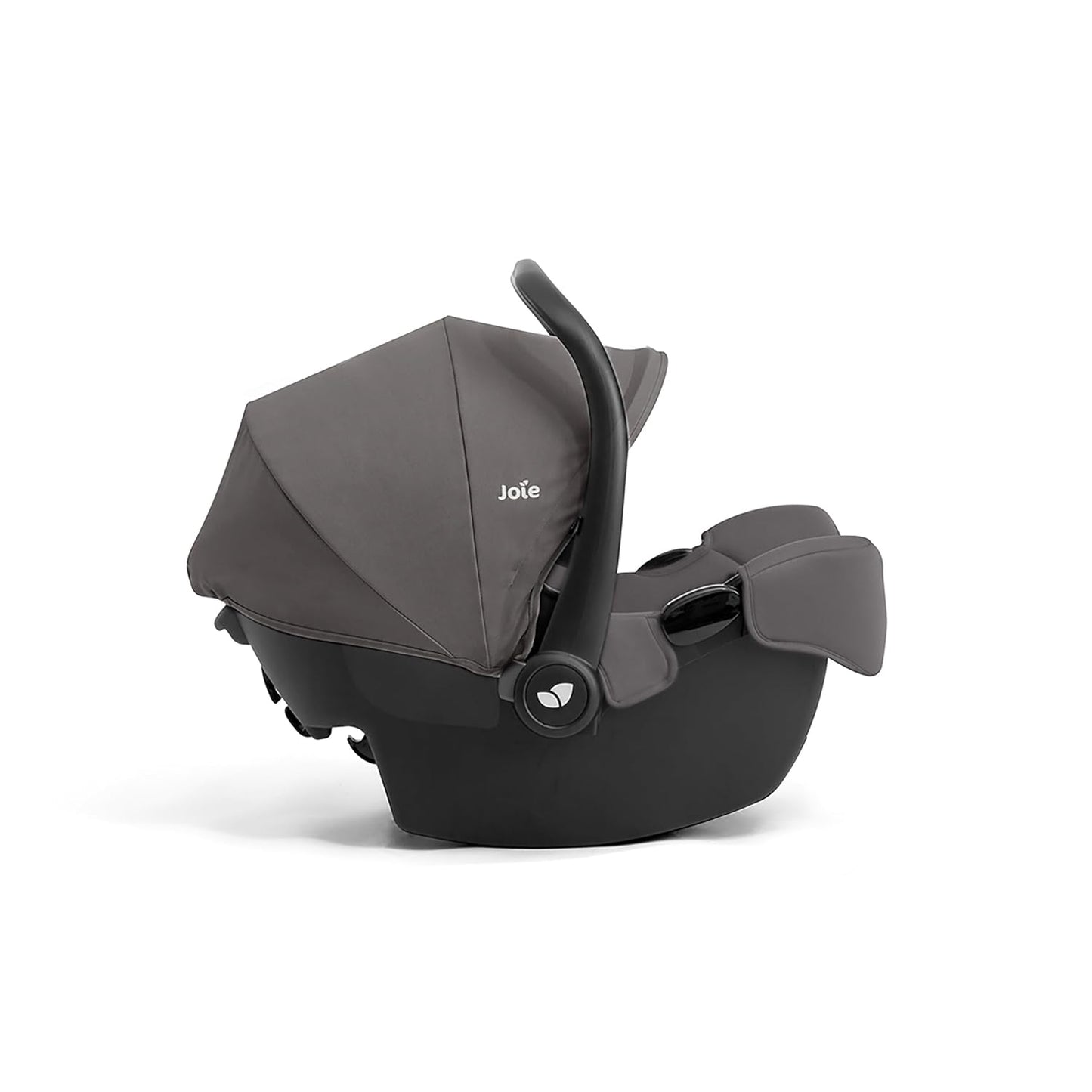 Joie Rue Lightweight Infant Car Seat & Anti-Rebound Base –Side-Impact Protection, 5-Point Harness, and UPF 50+ Canopy for Newborns and Infants (Thunder)