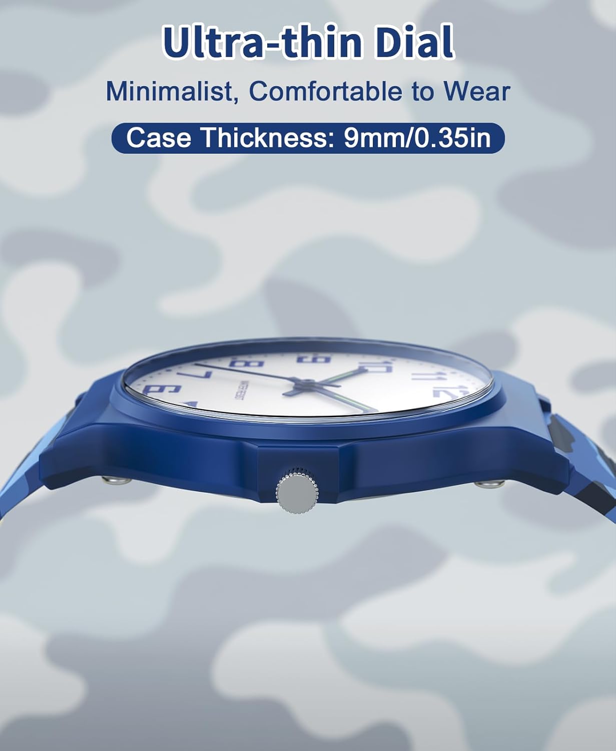 Kids Analog Watch Boys Girls, 30M Waterproof, Sports Watch for Boys, Easy to Read Children's Thin Dial Wrist Watches with Soft Band, for Ages 5-15 Kids Great Birthday Gifts Christmas Day