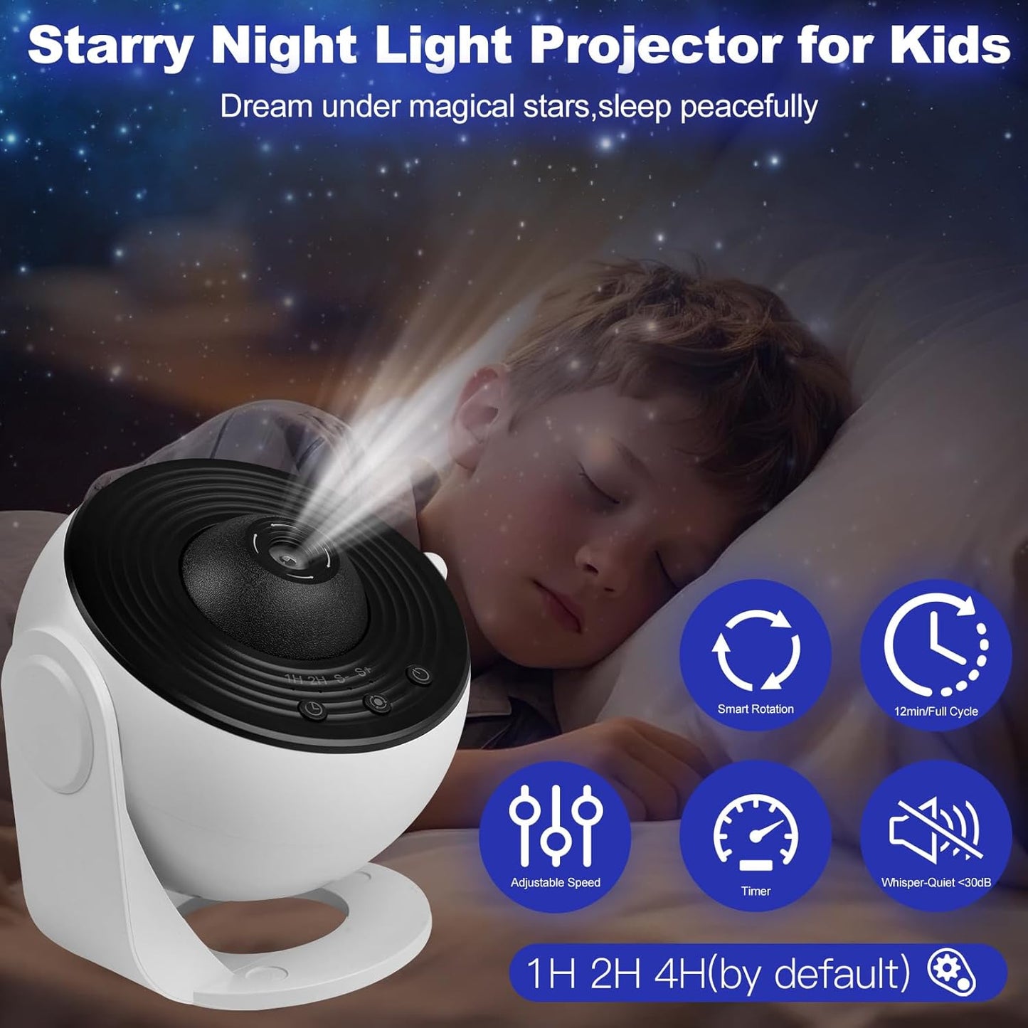 Star Projector Galaxy Light, 13 Film Discs Planetarium Galaxy Projectors for Bedroom,360°Rotating Space Night Light Projector with Timer, HD Ceiling Starry Lighting for Kids' Rooms