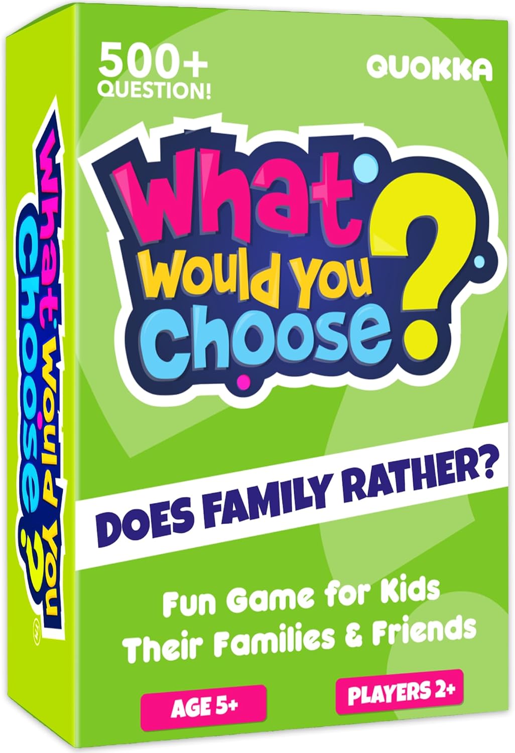QUOKKA Board Games for Kids 8-12 Years - Family Edition - Card Game for Kids Ages 6-8 - What Would You Choose? - Pick Your Answer