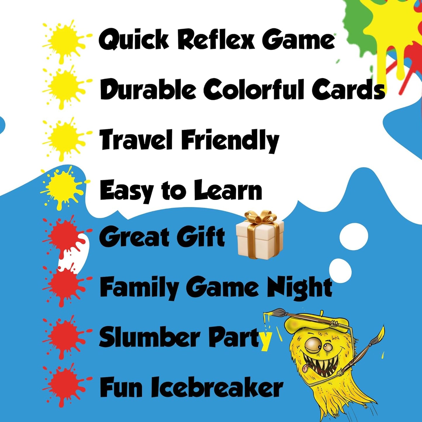 DiDaYo - Fast Paced Family Games, Brain Teaser Card Game for Kids 8-12, Ideal Speed Color Game for Teens and Adults, Fun Slumber Party Games, 2-8 Players, Travel Friendly