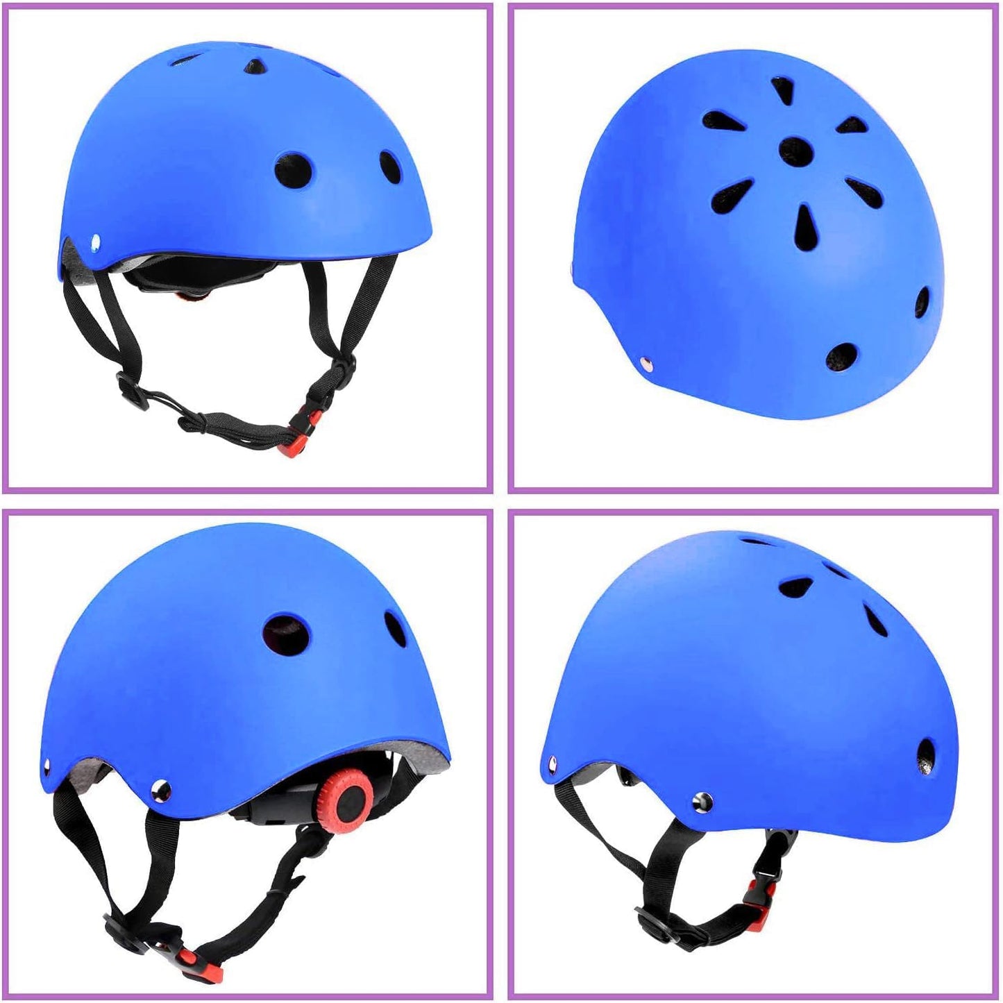 Color Gradient Adjustable Kids Bike Helmet Toddler Helmets for 3-5-8-14 Years Kids Girls Boys Youth Bicycle Helmet for Scooter Balance Bike Roller Skating Skateboard