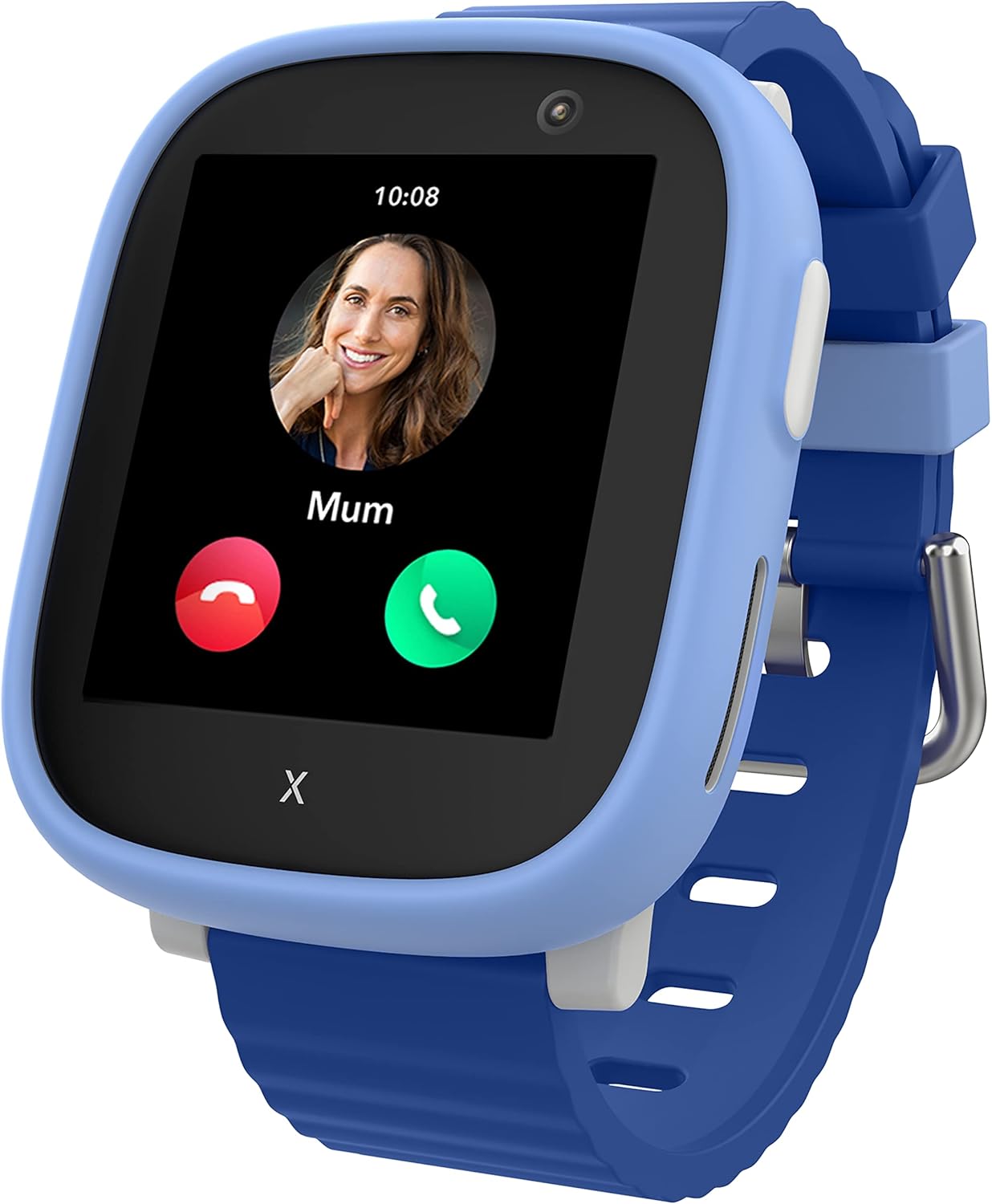 XPLORA X6 Play - Watch Phone for Children (4G) - Calls, Messages, Kids School Mode, SOS Function, GPS Location, Camera and Pedometer – (Subscription Required) (Blue)