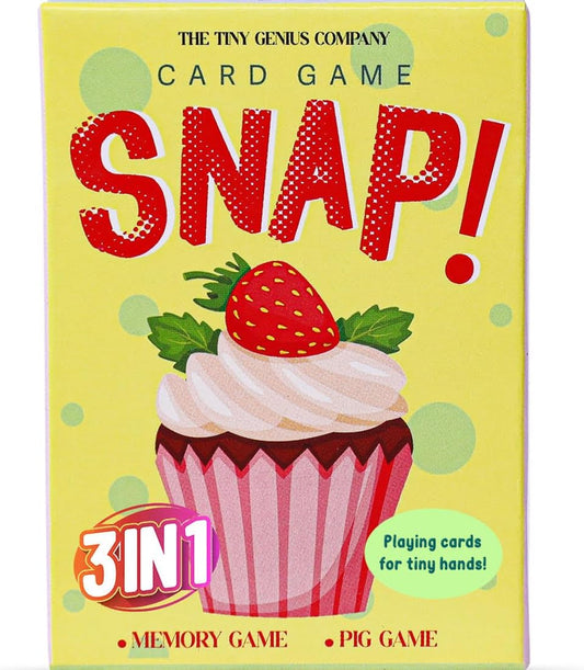 TGC Snap Cards 3-in-1 Summer Card Game Set for Kids – 3 Decks, Educational Memory Match & Creativity, 52 Durable Playing Cards for Ages 4 & Up, Fun Family Game Night, Travel-Friendly, Screen-Free Play