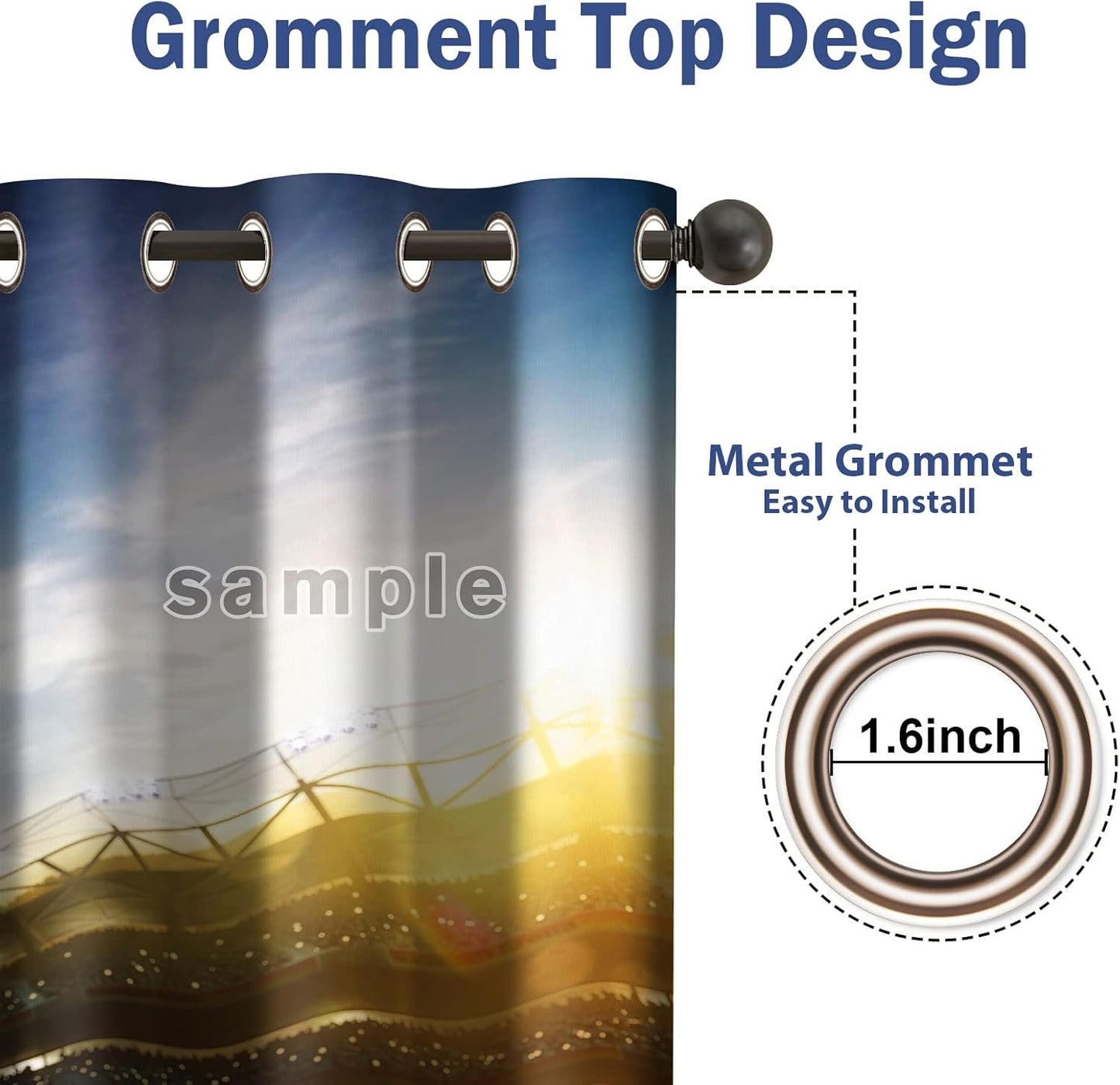 Jekeno Gamer Gaming Blackout Curtains for Kids Boys Teens Bedroom Colorful Video Game Game Controller Gamepad Decor for Home Living Room Darkening Grommet Window Drapes 2 Panel Set, 42"x63"