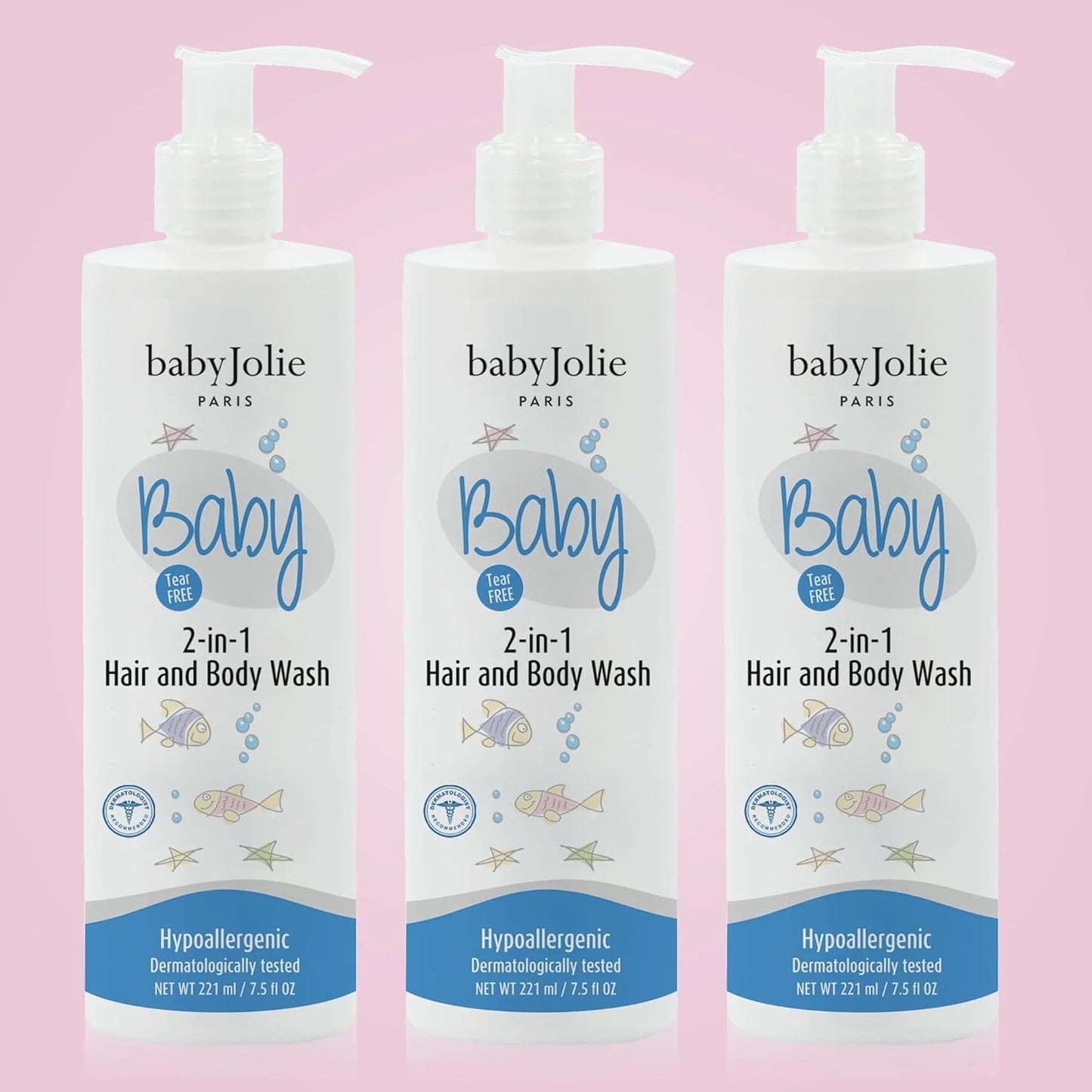 Baby Jolie Baby Body Wash, Kids Hair and Body Wash for Babies & Newborn 2-in-1, Shampoo + Soap | 7.5oz | 221ml (3)
