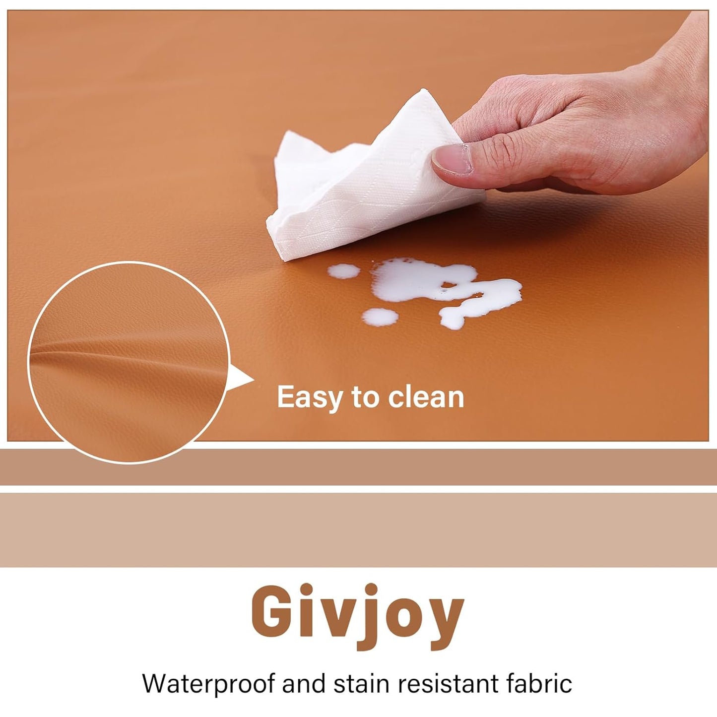 Baby Play Mat 48"x48" – Thick, Non-Slip Foam Mat for Babies and Toddlers. Foldable, Scrubbable, Odorless, and Soft, Ideal for Playpens, Crawling, and Indoor Playtime-Brown