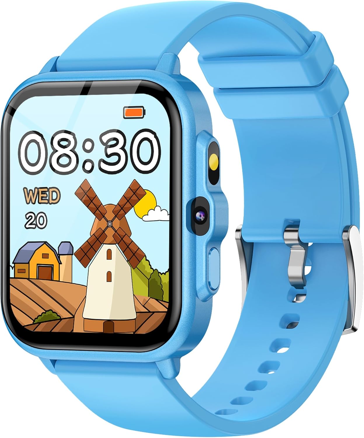 Smart Watch for Kids, 1.85" Fitness Tracker Pedometer Watch, Health, Sleep Monitor, Puzzle Games, Alarm Clock, Camera, Music Player, Torchlight, Activity, Gift Toys for 4 - 13 Years Old Boys and Girls