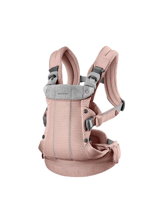 BabyBjörn Baby Carrier Harmony, Dusty Pink, 3D Mesh | 3-in-1 Ergonomic Baby Carrier; Newborn, Facing-in, Outward-Facing, and Back Carrying Positions Supported (7-40 lbs), Newborn to Toddler
