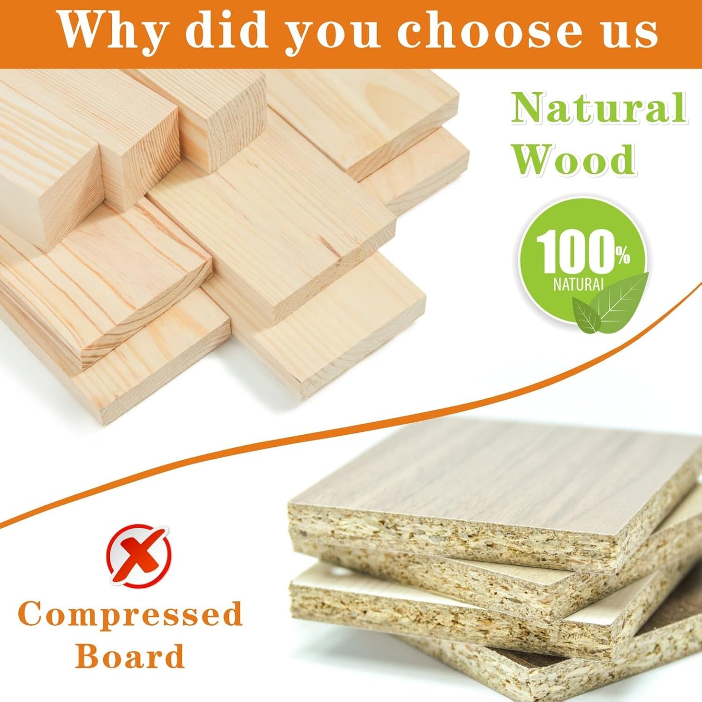 Idefair 16.5 Inch Floating Nursery Book Shelves Set of 4, Kid's Bookshelf for Wall, Natural Wood Toddler Room Decor and Storage Hanging Organizer