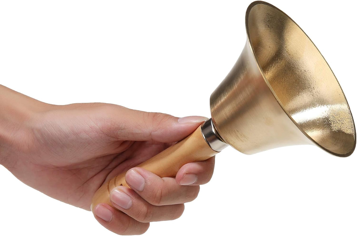 Super Loud Solid Brass Hand Call Bell